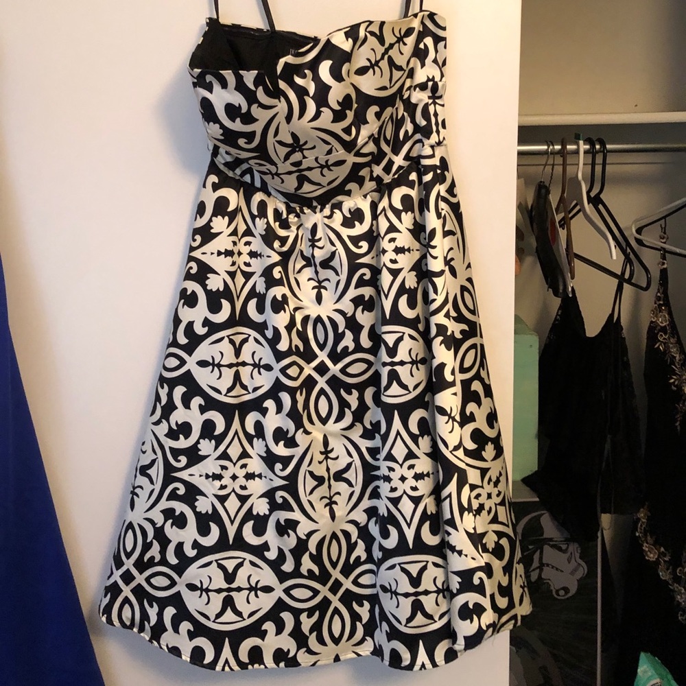 Black and white dress